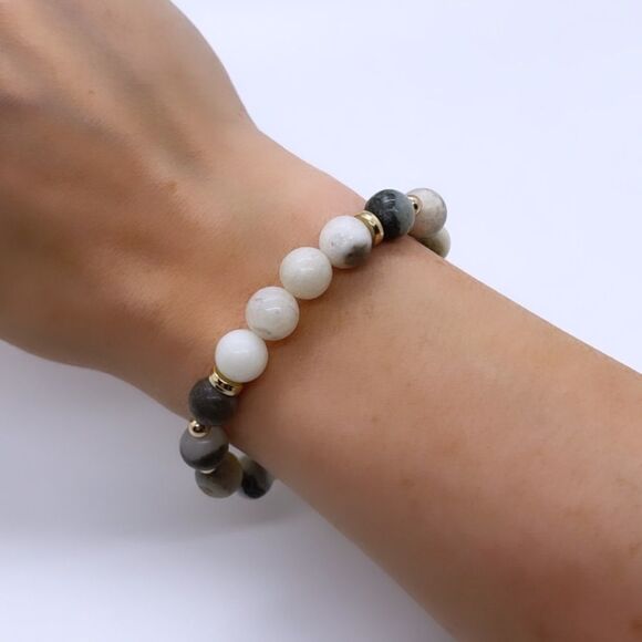 NWT Wool + Pepper Co. Beaded Bracelet - Earth - Picture 2 of 4